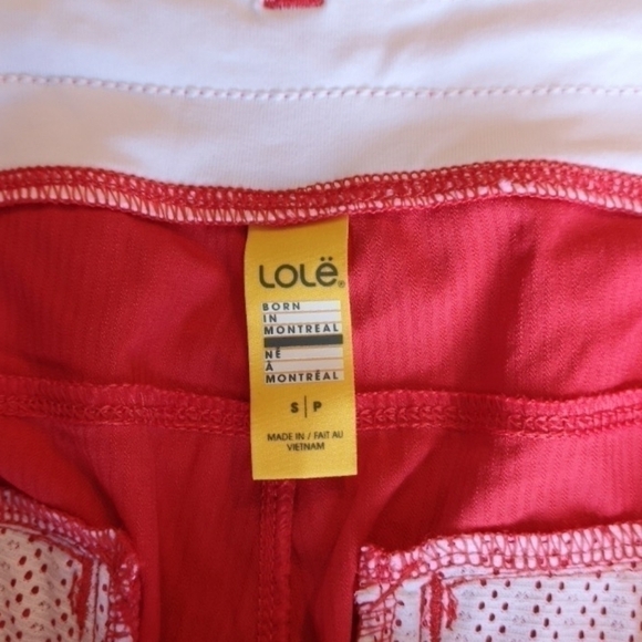 Lole Haven Drawstring Capris Ruby Small - Picture 5 of 8